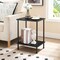 Minimalist Industrial Side Table Durable, Tool-Free Assembly, Supports 50 lbs